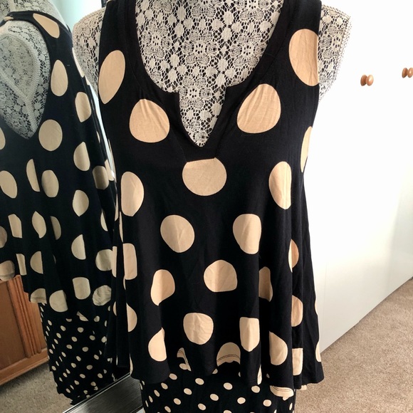 BNWOT Maeve Sleeveless MIDI Quality Dress with a Straight Skirt Cute with Spots - Picture 9 of 11